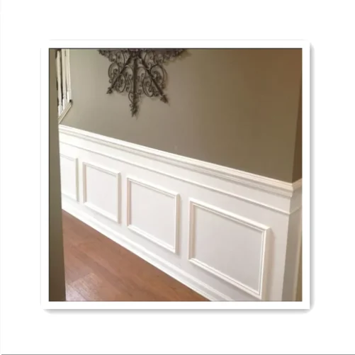 French Style Wainscoting Indoor Decoration Panels Solid Wood Wall