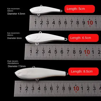 Wholesale Artificial Hard Vibration Bait Unpainted Blank VIB Fishing Lures – Hard Lure – view 4