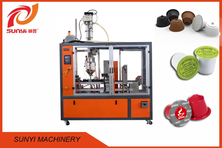 2021 г., завод Sunyi, лидер продаж, автоматическая машина для запечатывания капсул для кофе на одной полосе для Nespresso K-cup Dolce Gusto