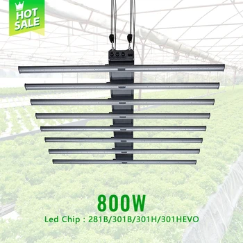 Taiyi Grow Lights Bar 800W 8 Bar Indoor Growing System Lm281B LM301B Led Grow light UV IR 3 Dimmer Plant Growing Lamps