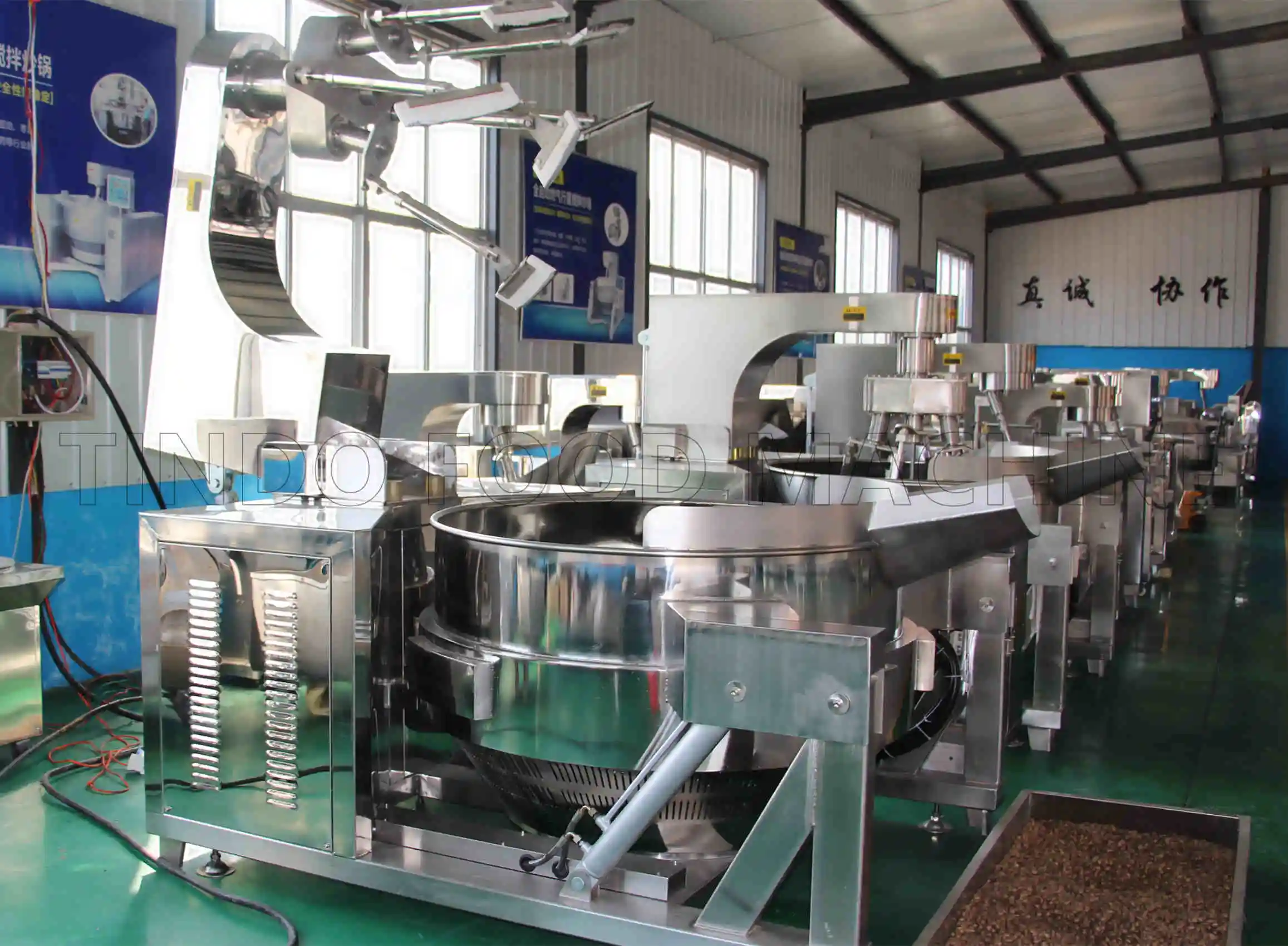 Автоматическая промышленная машина для приготовления мяса, карамельный соус Чили, газовый Электрический паровой Планетарный Миксер для приготовления пищи, жаккардовый чайник, машина для ВОК