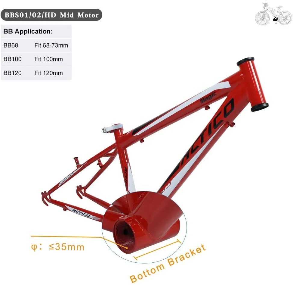 Набор водонепроницаемых моторов для электровелосипеда Victory bafang 8Fun 48 в 750 Вт bafang bbs02b