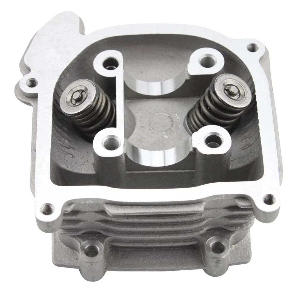 GOOFIT Cylinder Head with Valve Replacement for 4 Stroke GY6 49cc 50cc Scooter Moped 139QMA 139QMB Engine Part