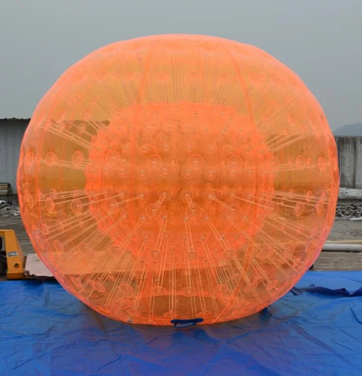 Оранжевый надувной шар Зорб для детей