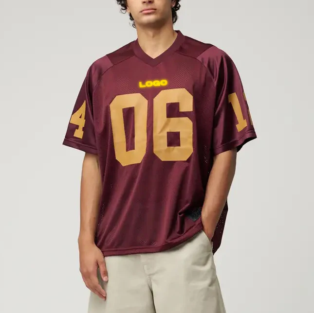 Personalized Xxxxl Size Retro Mesh Football Jersey Custom Mens Football Shirts & Tops Soccer Wear Streetwear Jerseys for Men