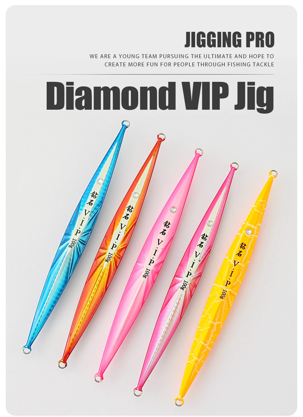 Jiggingpro Diamond Vip Fishing Lures Metal Jigs 200g Metal Lure Lead