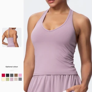 Accessories Sportswear Yoga Wear Yoga Top Women High Support Compression Cropped Exercise Bounce Control Fitness Tank Top