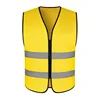 Chaleco reflectante con cremallera - amarillo