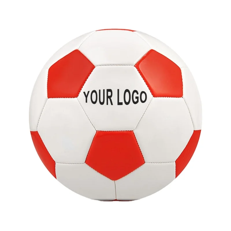 Durable Soccer Ball For Indoor And Outdoor Training White And Red_voghion.com