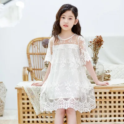Children Clothing Hot Sale Beautiful Fashion Korean Girl Clothes Cute Long  Dress For Kids Ages 4-14 Years Old Teenage Girls Clothes - Buy Hot Sale