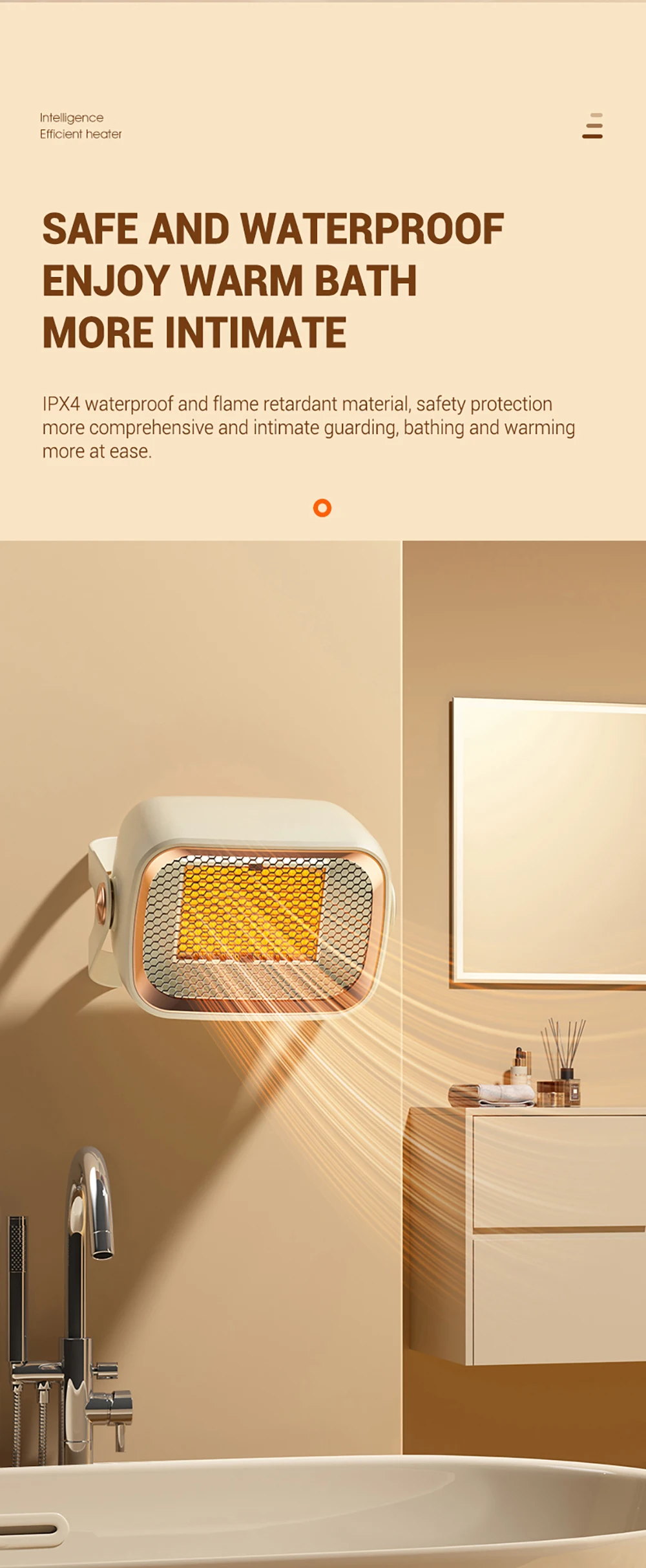 product factory direct 1200w electric heater wall mounted low energy desktop air ptc fan heater portable fan heater for winter home-6