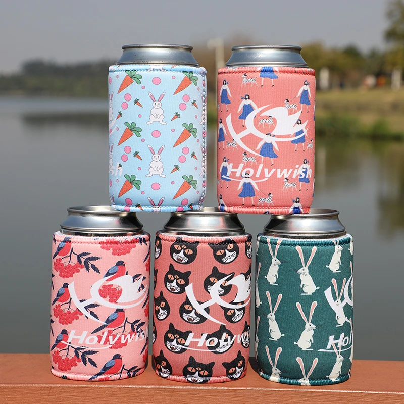 Neoprene Sublimation Tube Drink Stubby Holder Can Cooler For Beer 