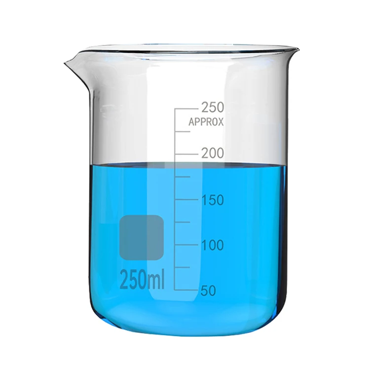 100mL 250mL 1000mL Lab Glassware Heat Resistant Graduated Glass Measuring Cup Borosilicate Glass Beaker Set