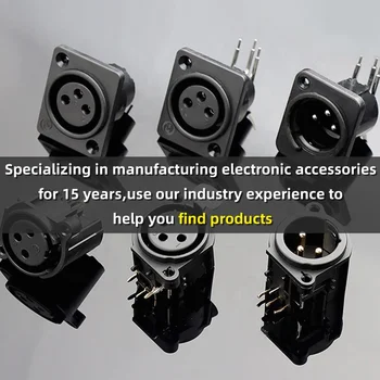 Connecteurs XLR Haute Conductivit?? 3 Broches Male/Femelle pour