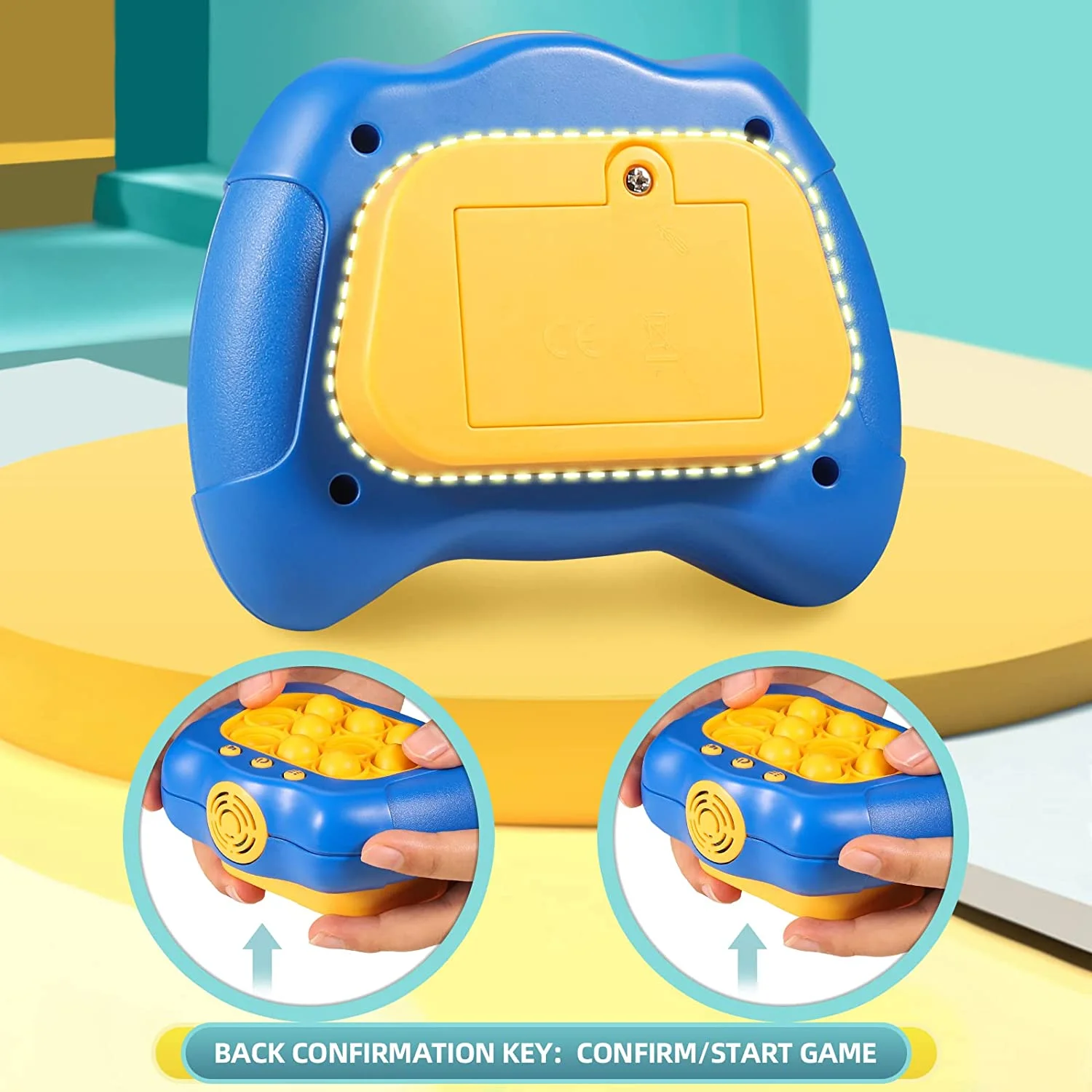PT Quick Push Decompress Toy Electronic Gaming Bubble Pop Quick Push Game Electronic Fast Pop Quick Push Game Controller For Kid
