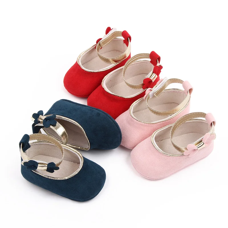 Wholesale Soft Sole Indoor Baby Newborn Infant Baby Girl Shoes 0-18 Months