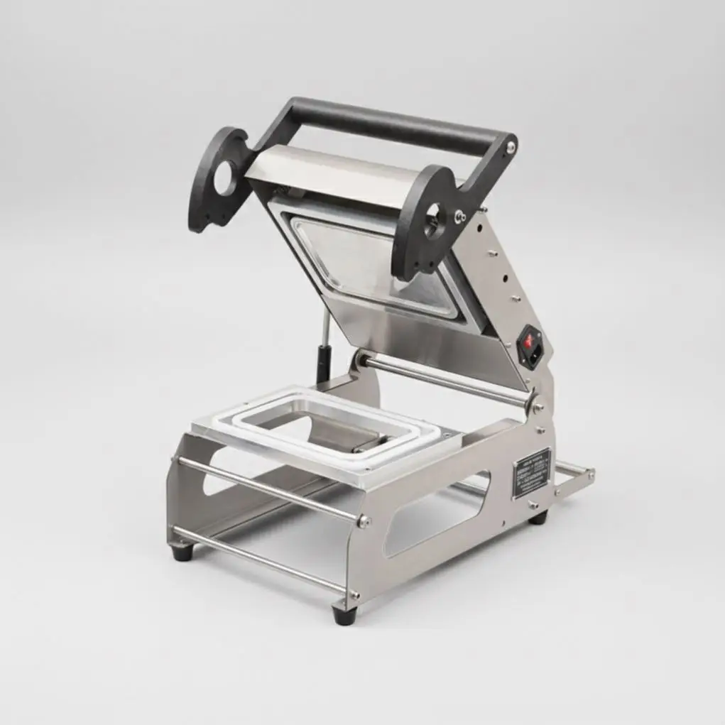 TEBAK  Manual Pallet Sealing Machine, Heat-sealing Plastic Packaging Machine, Vacuum Preservation Lunch Box Packaging Machine