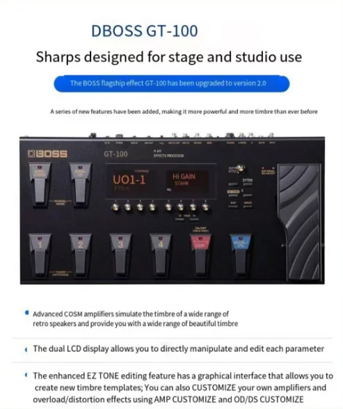 Guitar Multi Effects Pedal for Musical Instruments & OEM/ODM