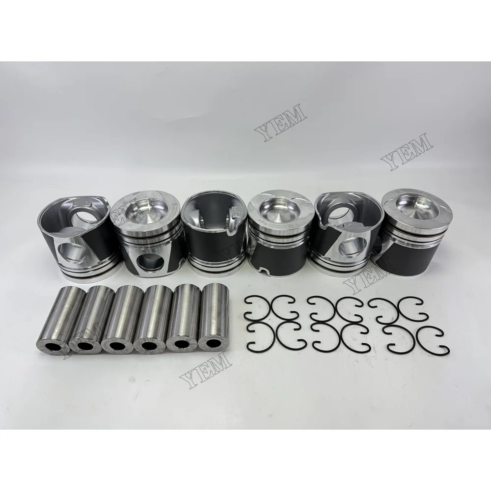 For Weichai WD10G220E23 Piston and Pin Clip 612600030010 Standard Size Engine Parts