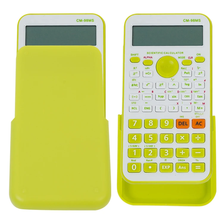 Electronics Calculator Scientific 240 Functions 10 Digits Double Line Display Scientific Calculator for Student Exam 98MS