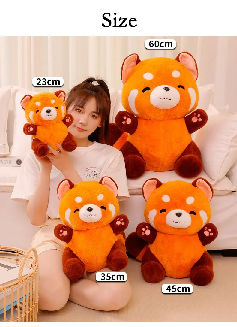 CustomPlushMaker offers wholesale anime plushies, including Kawaii plush toy dolls, raccoon dolls, and red panda plush toys:different size toys