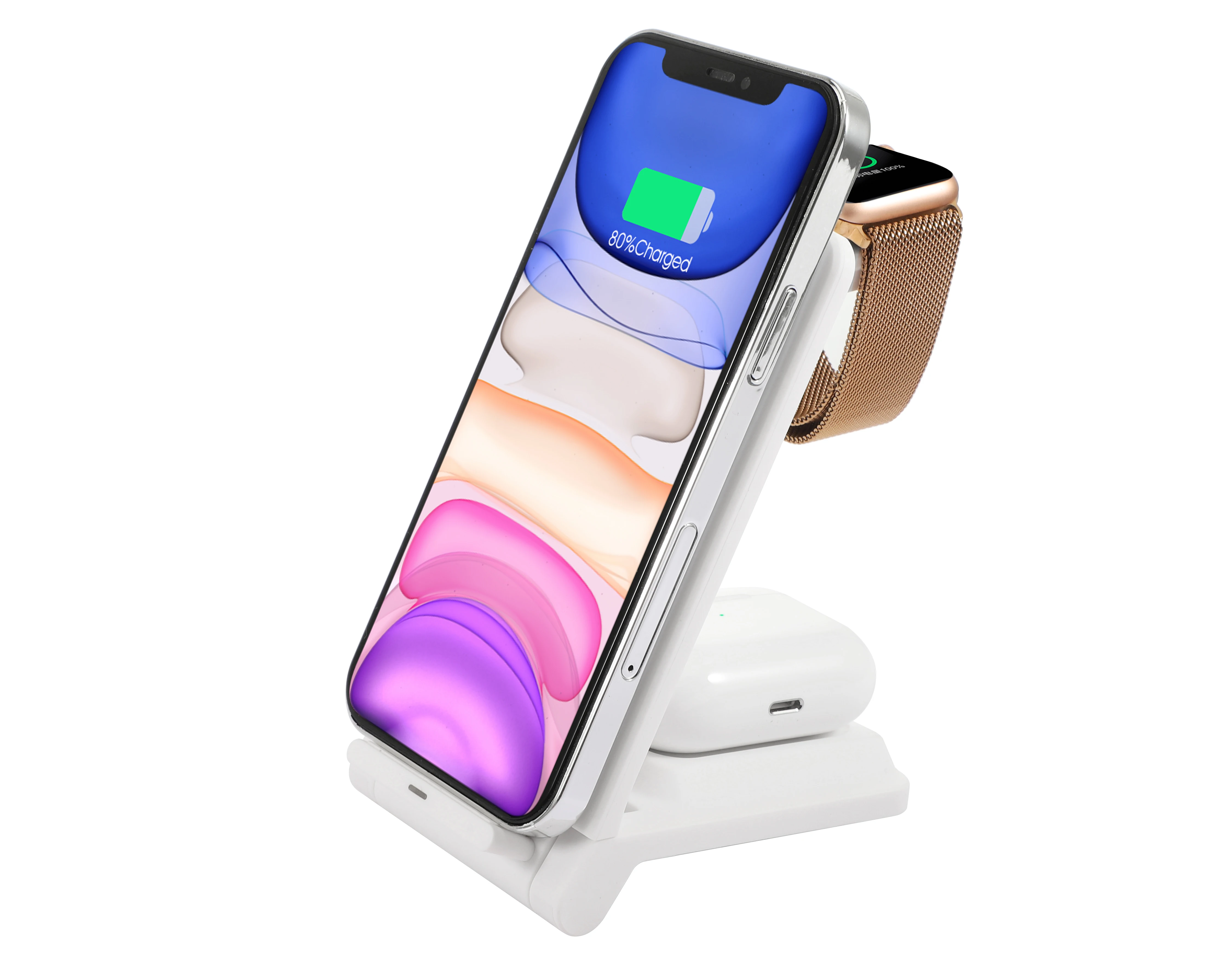 Factory Outlet Foldable 15w Fast 3 In 1 Wireless Charger For Iphone