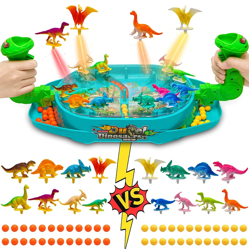 2022 Hot Sale Parent-Child Shooting Battle Board  Interactive casino game b0ard 2 Players Dinosaur Toys for Kids