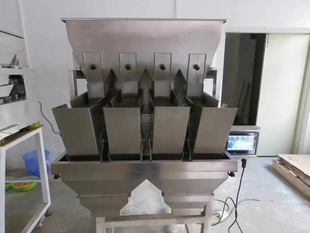 Двойной разряд Хоппер линейный взвешивание, автоматическая упаковочная машина