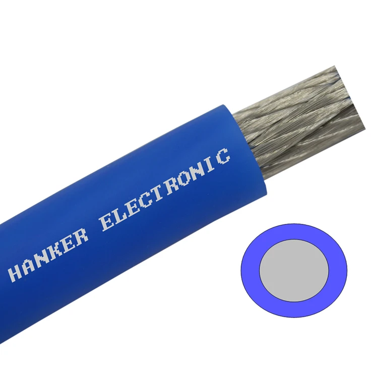 Blue 100% OFC BC CCA 1/0 Awg 4awg 1awg Car Audio Power Battery Cable
