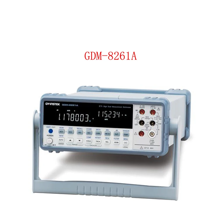 gwinstek GDM-8261A is a 6 1/2-bit digital multimeter that supports dual display measurement