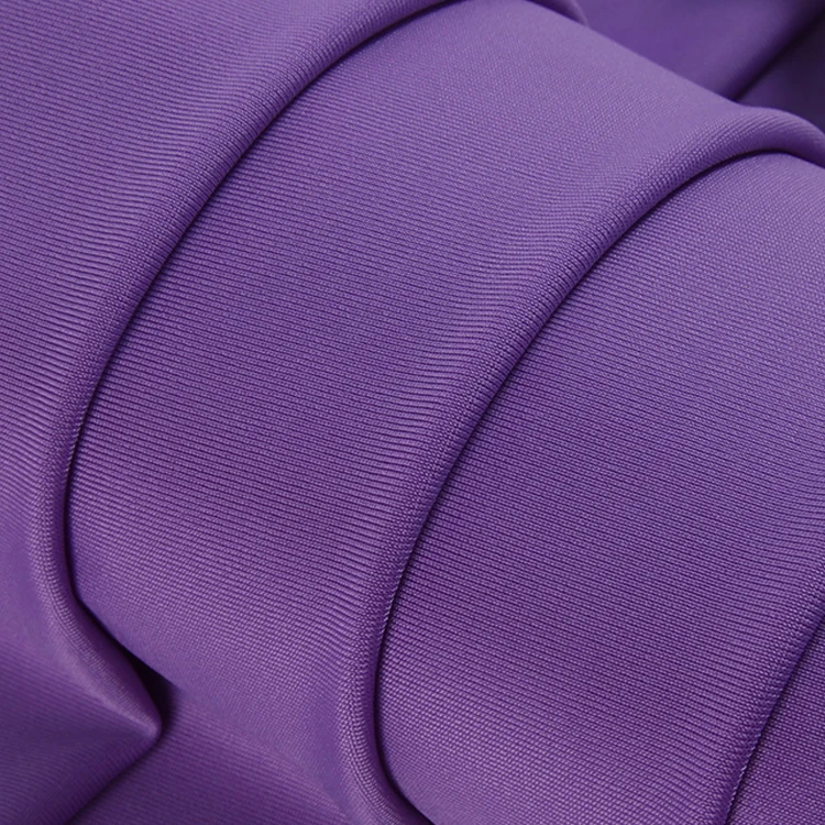 High Elastic Polyester Spandex Fabric Warp Knitted Shiny Polyester