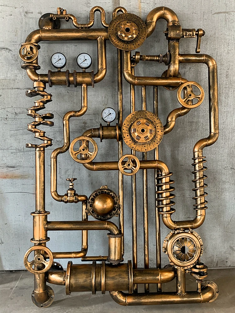 High Quality Custom Vintage Steampunk Style Tube Water Pipes Wall