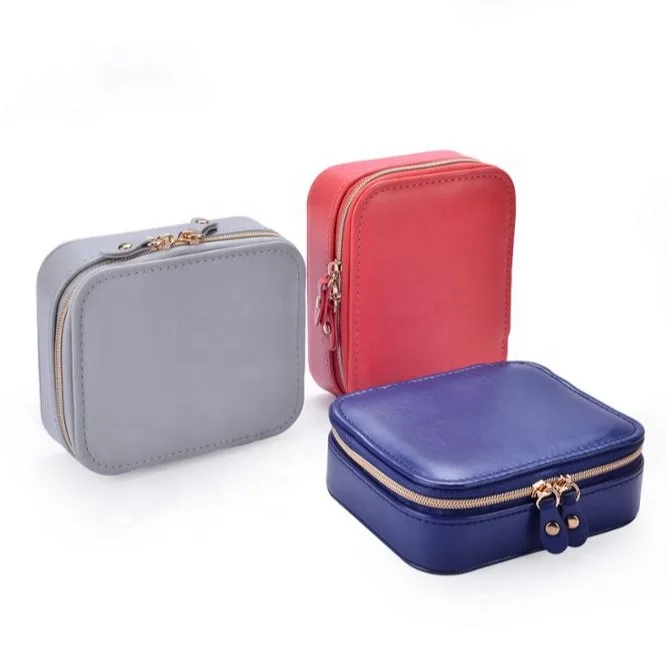 Шкатулка для ювелирных украшений с логотипом на заказ дорожный Органайзер двумя молниями рулон большой емкости витрина