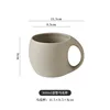 300ml crooked mug with wooden saucer