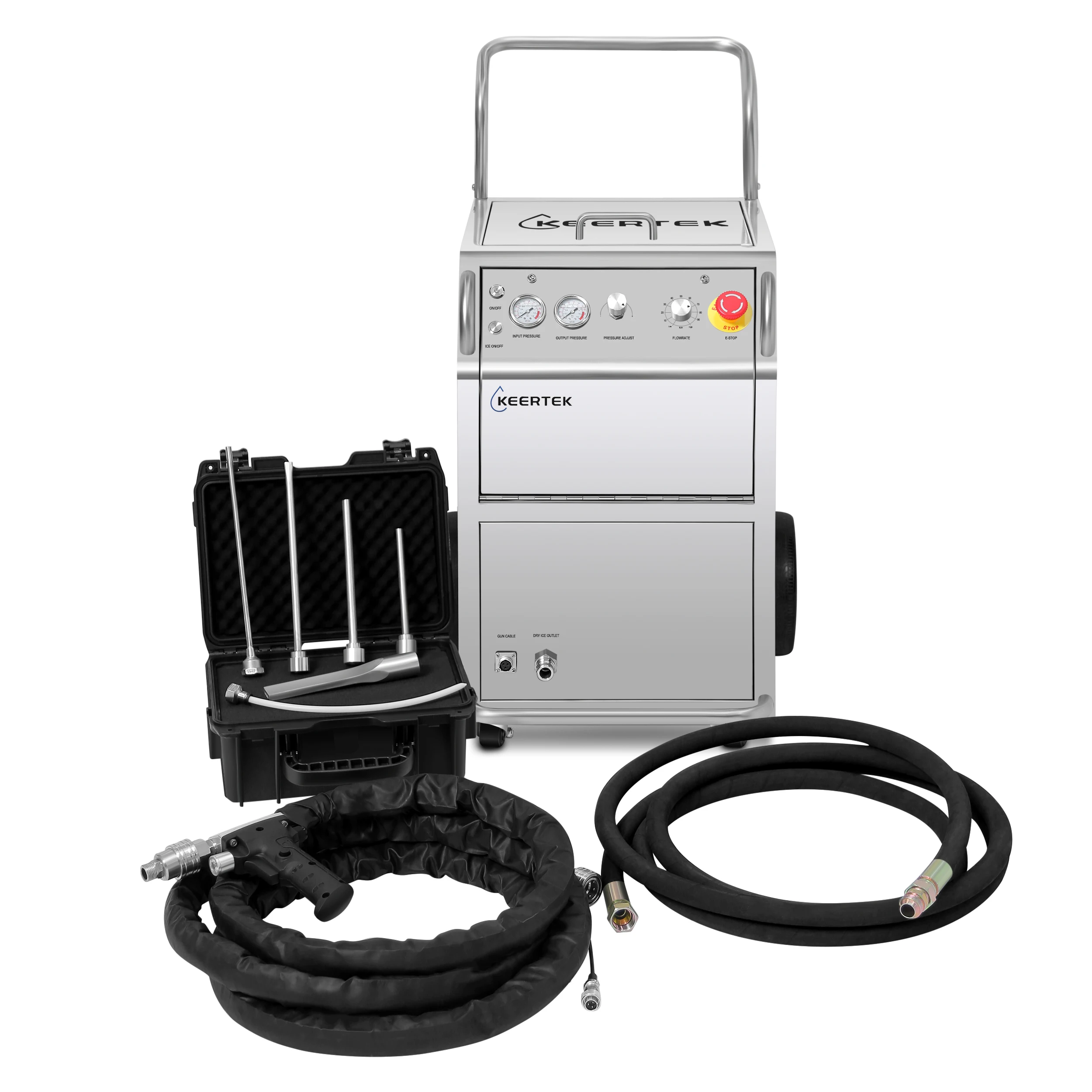 Dry Ice Spray Washing Machine ICE-JET Series Automotive, Mold Industry Dry Ice Blasting Machine for Sale