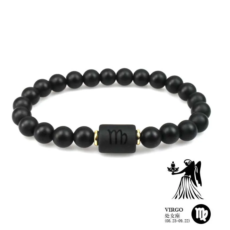 Trendy Beaded Zodiac Bracelet For Men Couples, Odm Available
