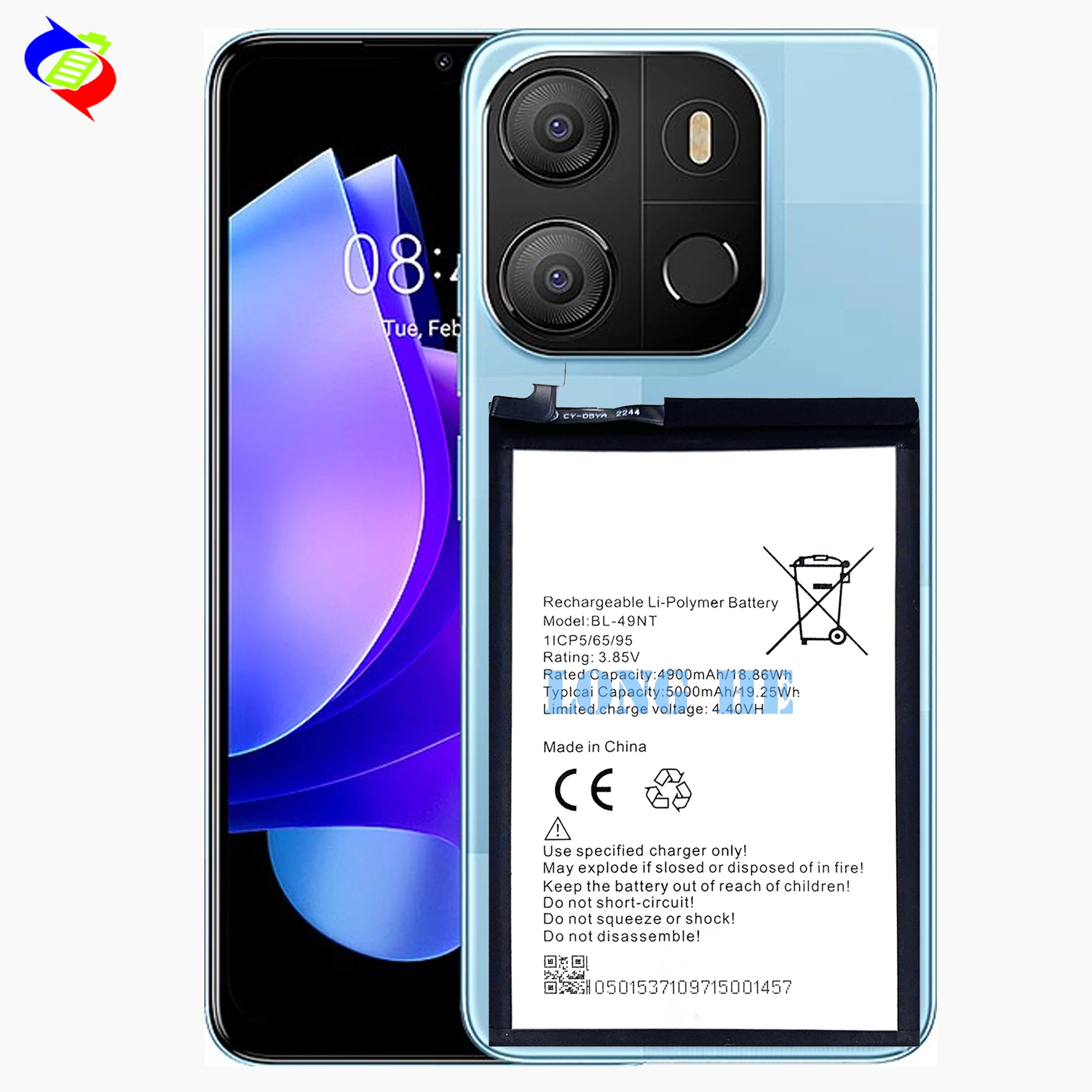 Wholesale Литиевый аккумулятор для мобильного телефона BL-49NT для tecno  Spark GO 2023 POP 7 PRO аккумуляторные батареи From m.alibaba.com