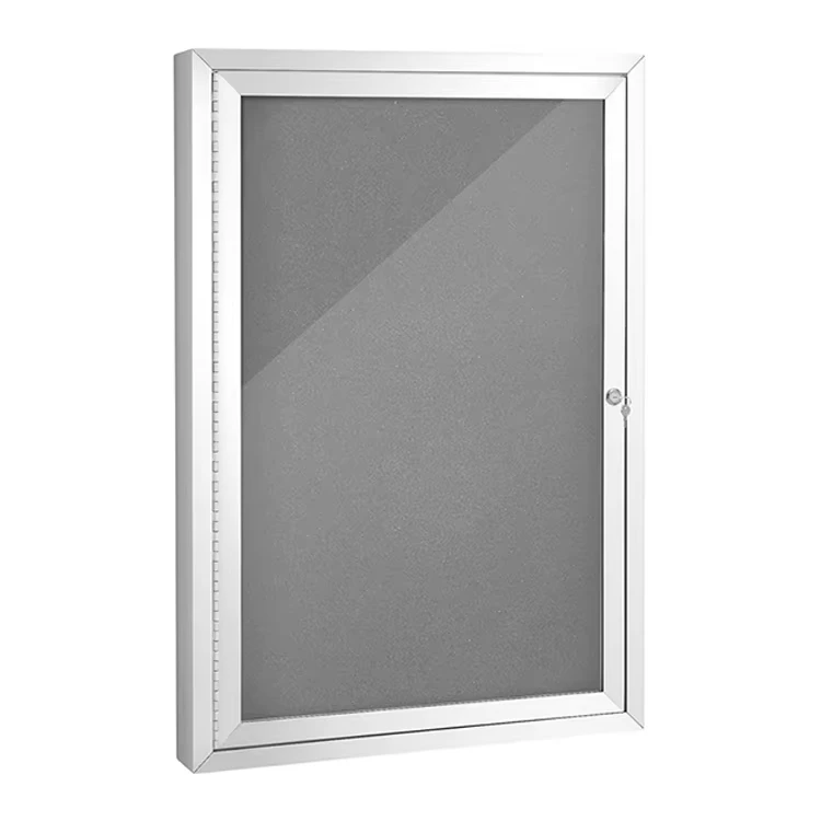 Outdoor Enclosed Cork Bulletin Board Tamper-Proof Display Case, Aluminium Frame, Weatherproof Cork Noticeboard, Cork Board
