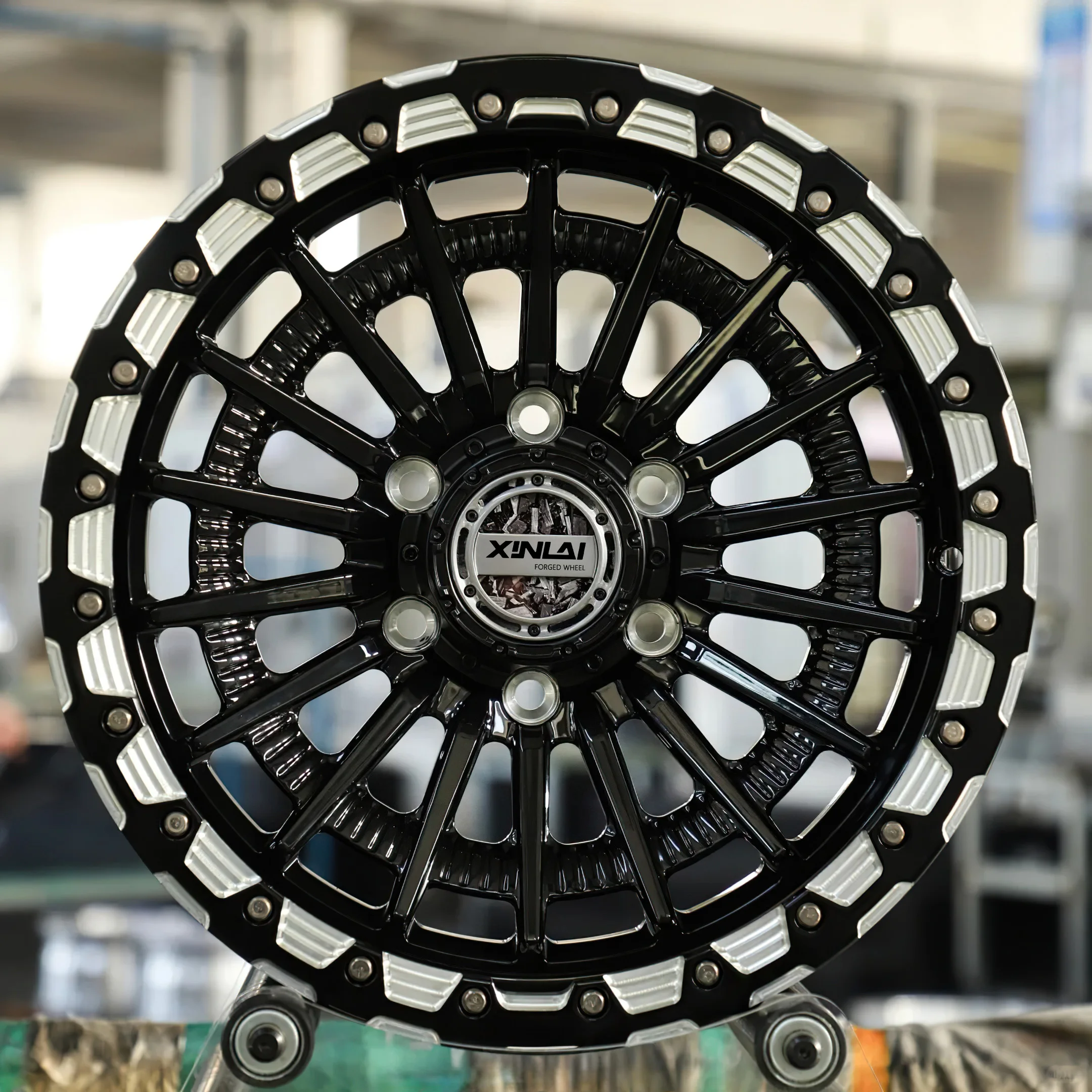 XINLAI Beadlock Custom Forged Wheels 6x139.7 6x114.3 Wheels 4x4 off Road Car Alloy Rim for jeep Land Rover gmc Wheels - Image 3
