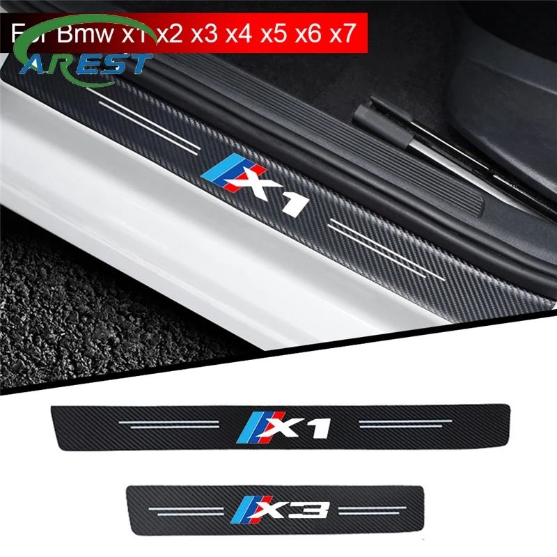 Protecteur Seuil Porte Voiture Fiat Tipo - 4 Pièces Fibre Carbone Anti-Rayures