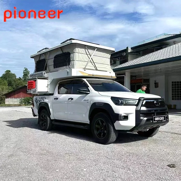 Fabricado na China - Camper Deslizante de Alumínio para Caminhões 4x4, Camper para Uso Externo, Motorhome Camper para Caminhão