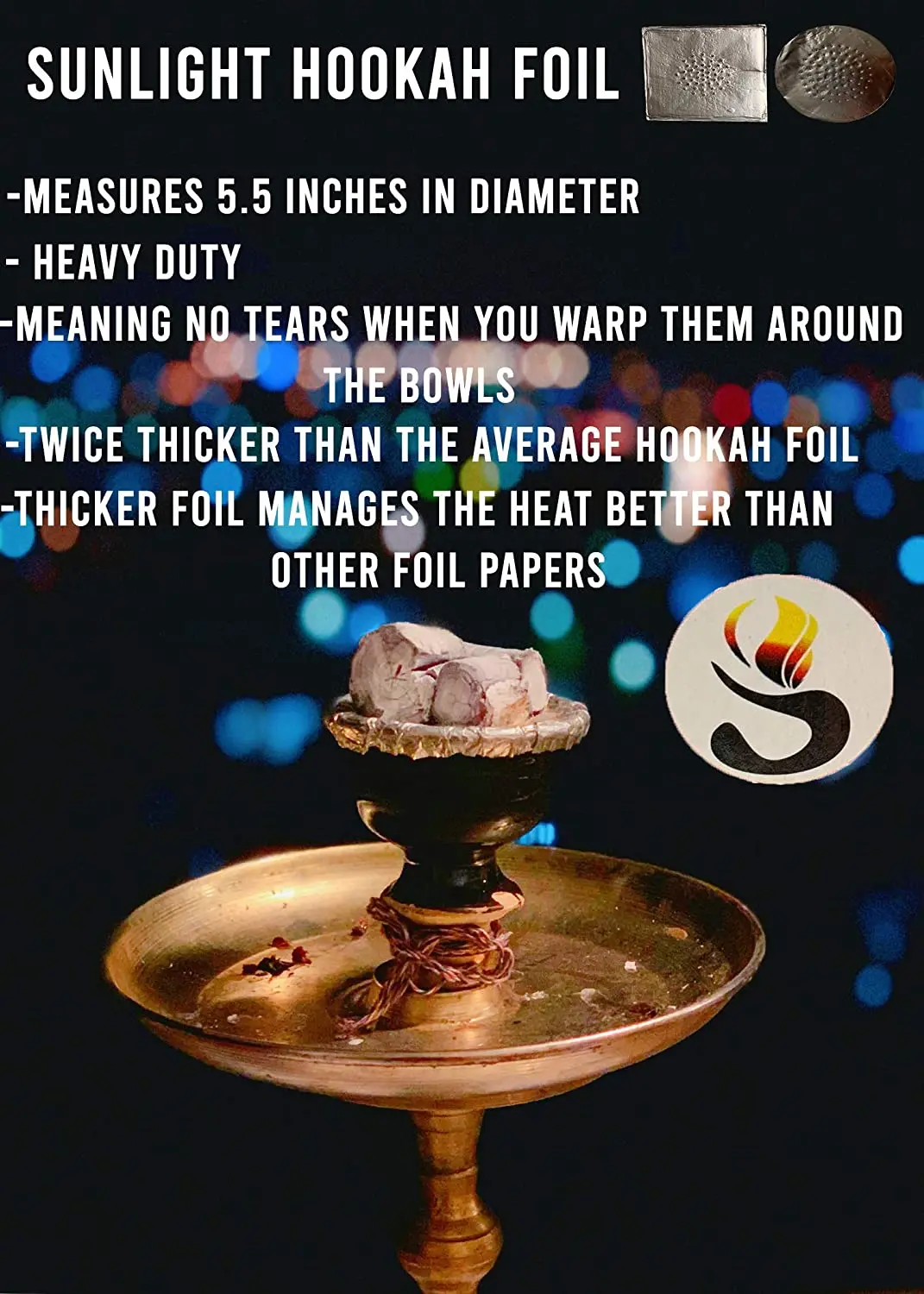 New Pre Poked Hookah Shisha Precut Hookah Foil 360 For Smoking Hookah