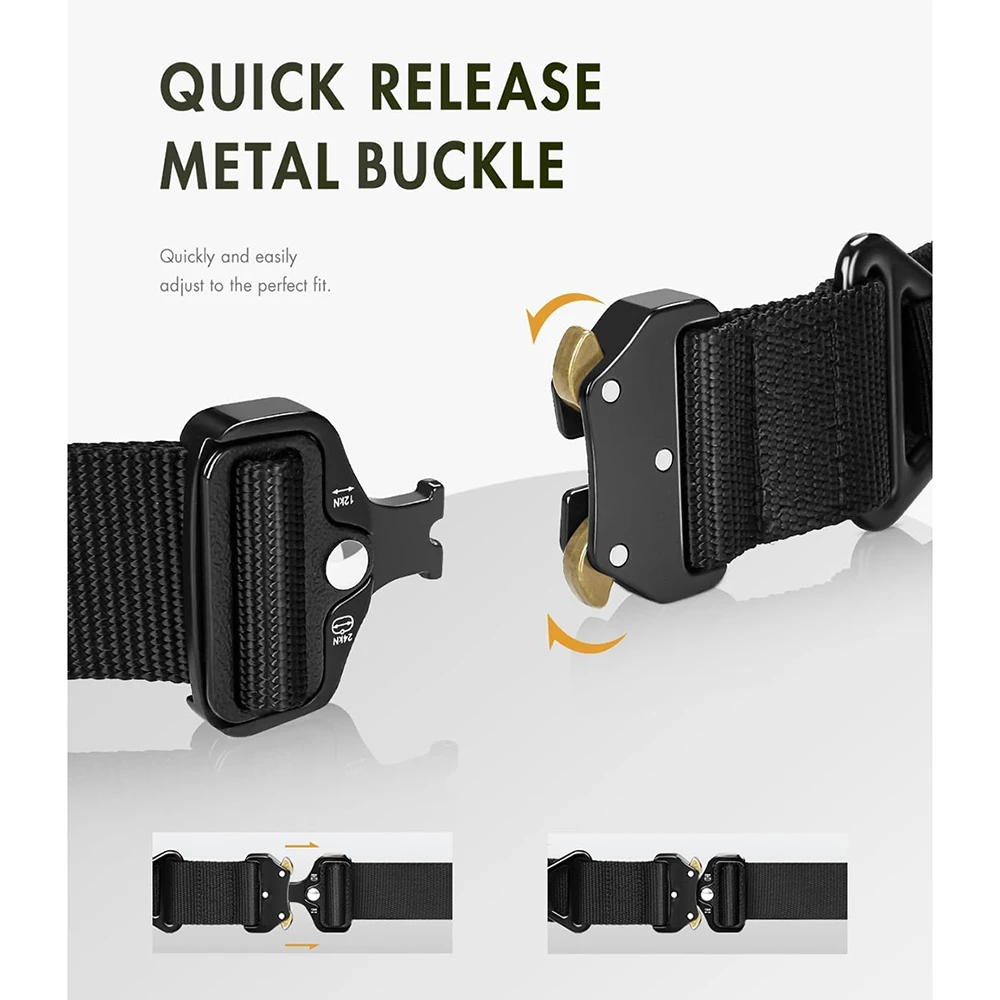Adjustable Men's Tactical Waterproof Multifunctional Wear-resistant Rigger Belt Utility Web Nylon Novelty Work Belt