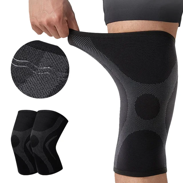 Protective Compression Knee Sleeves Elastic Nylon Knee Support Stabilizers Knee Brace For Arthritis Pain