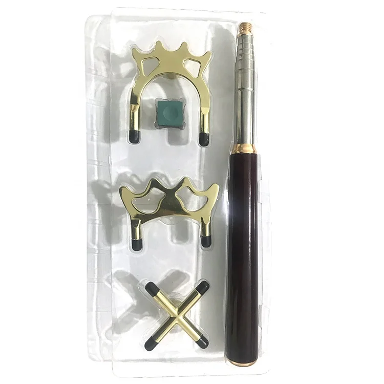 Деревянная ручка из нержавеющей стали телескопический бильярдный кий снукер с аксессуарами для