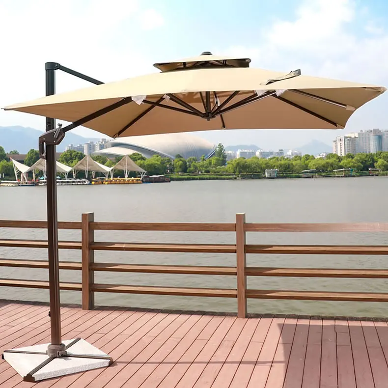 Cantilever Hanging Patio Umbrella Luxury Garden Umbrella Patio Canvas Parasol Buy Luxury