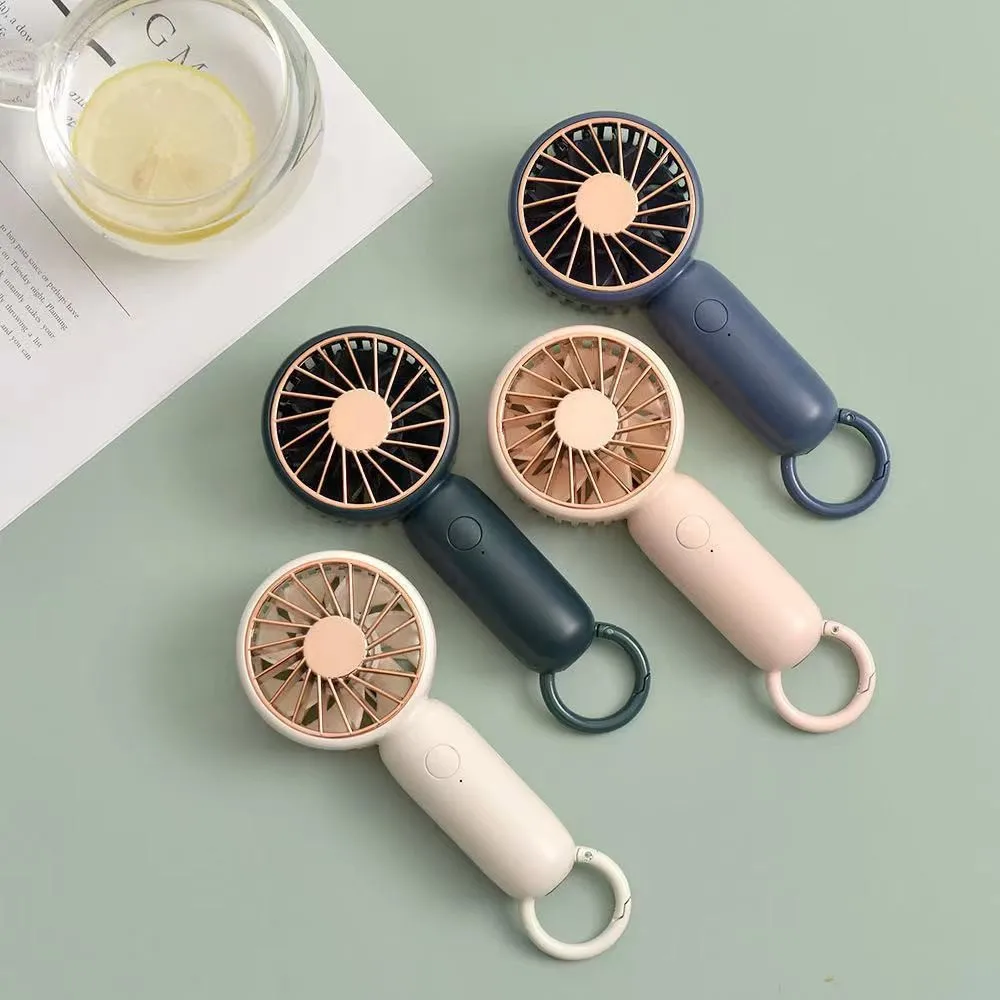 3 Speed Quiet Small Handheld Portable Electric Fan Pocket Mini Fan Stand Desk USB Rechargeable Sports Table Plastic Ventilateur
