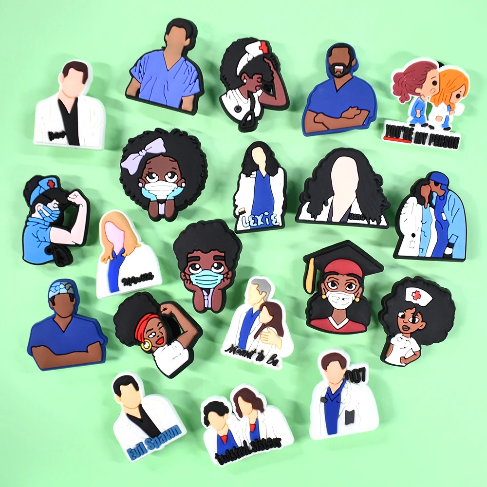 Juego De 18 Adornos Para Zapatos De PVC - Encantos De Dibujos Animados Para Personalizar Zuecos Y Zapatillas