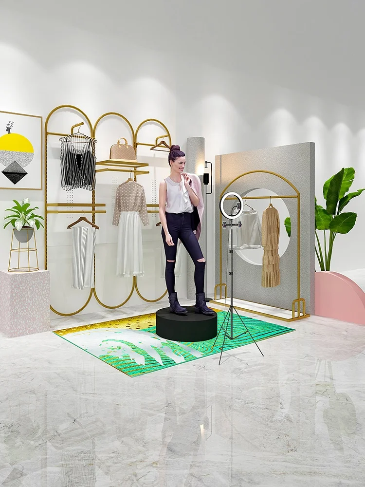 Modern Gold Shoe Display Shelf Multi Size Shoes Shelve Display Rack Stand Shoe Display Rack Stand for Shop