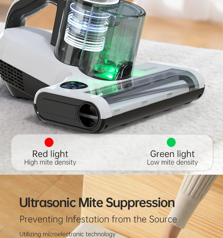 Dibea 2024 New Design Negative Ion Mite Remover Handheld Uv Mattress